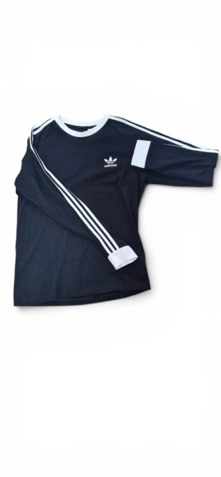 Camiseta Adidas Negra Manga Larga Talla M