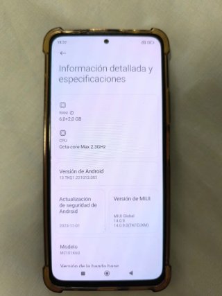 Móvil Redmi Note 10 Pro negro +cargador a estrenar