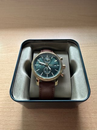 Reloj Fossil Dorado Correa Marrón
