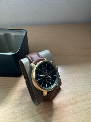 Reloj Fossil Dorado Correa Marrón