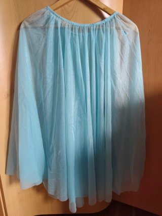 Falda tul azul talla única