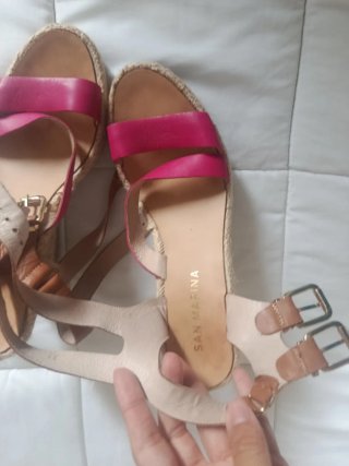 Sandalias Sam Edelman Piel Rosa y Marrón