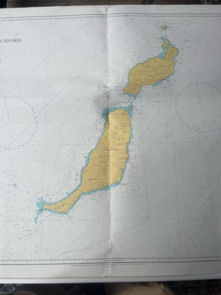 Carta náutica Lanzarote a Gran Canaria