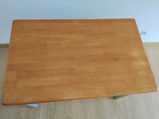 Mesa escritorio madera y metal