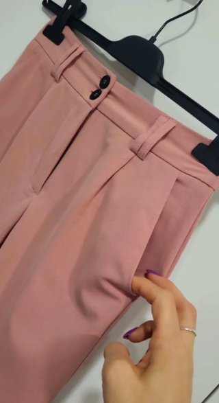Pantaloni donna rosa eleganti