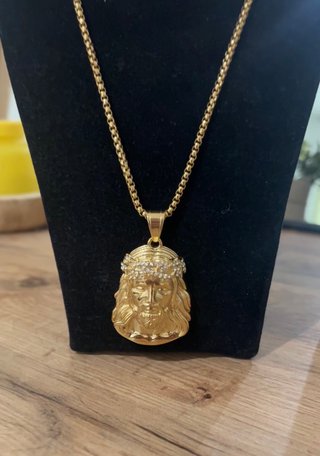 Cadena Cristo 18k Oro 60cm