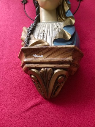 Busto Virgen María con Aureola