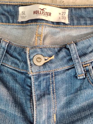 Pantalón tejano Hollister azul desgastado