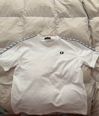 Camiseta Fred Perry Blanca Talla XL