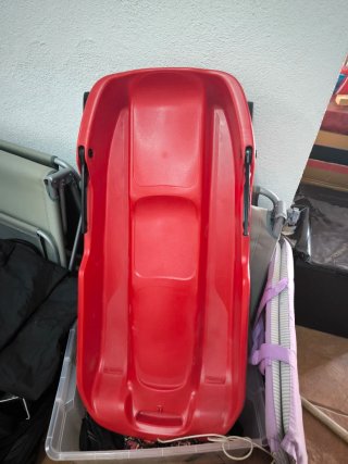 Trineo para niños rojo