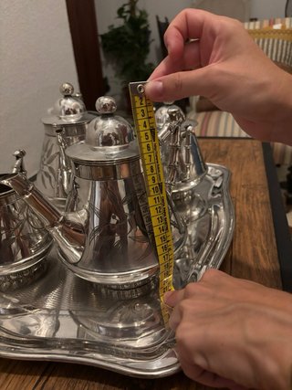 Juego de té y café Meneses Plata