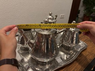 Juego de té y café Meneses Plata