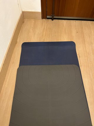 Decathlon Esterilla de Yoga | Mat Yoga Azul y Gris