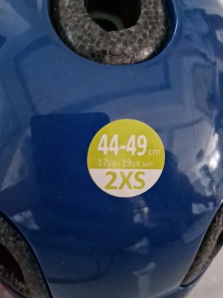 Casco infantil azul Talla 2XS