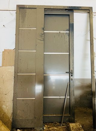 Puerta de entrada aluminio casa medidas 1.20x2,20