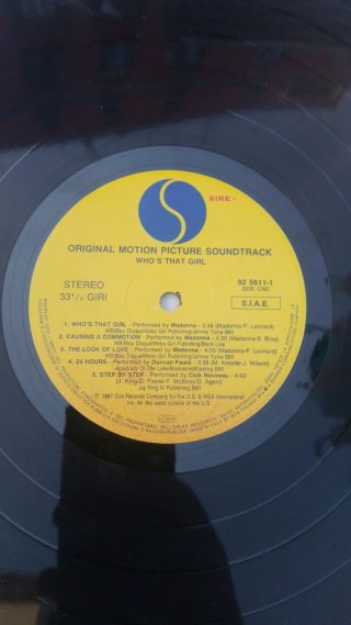Madonna Who's That Girl Vinile Soundtrack