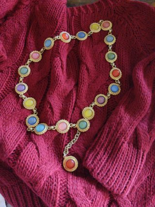 Cintura estiva oro multicolore