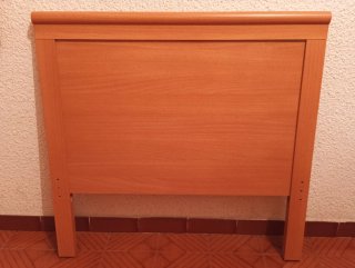 Cabecero de cama individual de madera