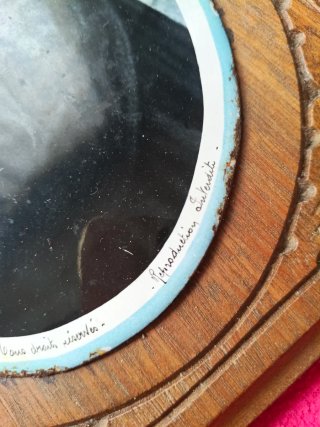 Placa religiosa de porcelana