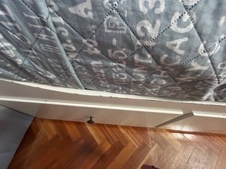 Cama nido IKEA blanca y gris