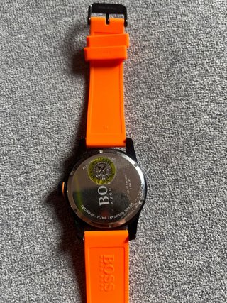 Reloj Hugo Boss Original Naranja y Negro
