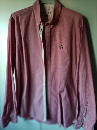 Camisa Oxford Roja Talla XL