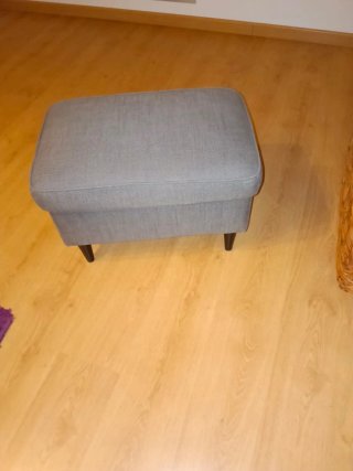 Reposapiés Ikea STRANDMON Gris