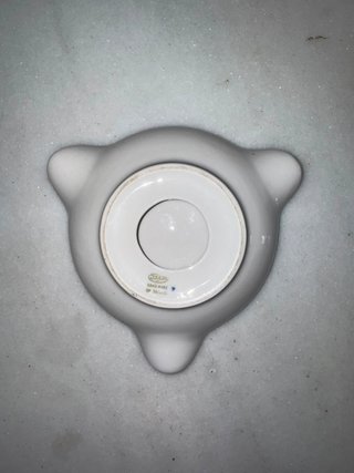 Cenicero artesanal de porcelana auténtica Gzhel