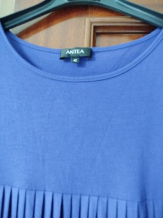 Vestido azul de Antea talla 42 Corte Ingles