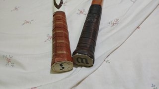 Racchette da tennis antiche Spalding e Wilson