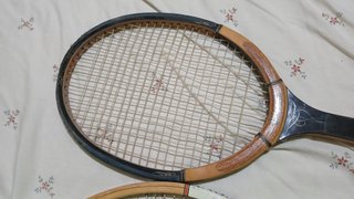 Racchette da tennis antiche Spalding e Wilson
