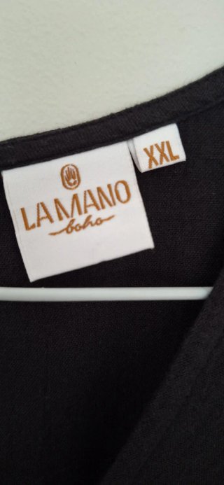 Vestido de lino negro
