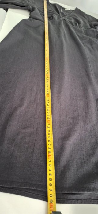 Vestido de lino negro