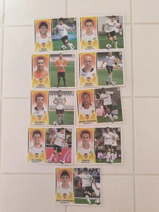 Cromos Liga BBVA 2009/2010 Valencia CF