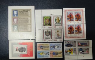 Lote Hojitas y Sellos Alemania DDR