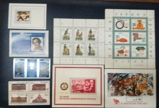 Lote Hojitas y Sellos Alemania DDR