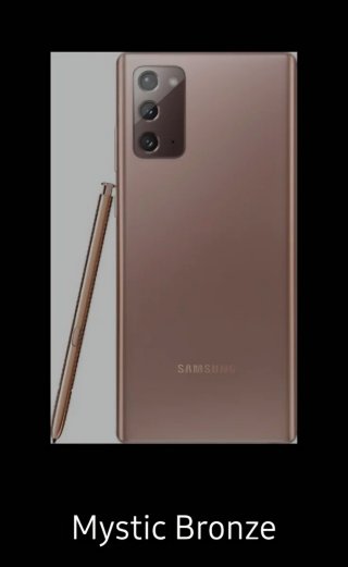 Samsung Galaxy Note 20 Bronce.