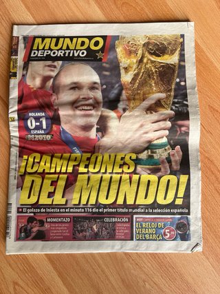 Periódicos del Mundial CAMPEÓN España 2010