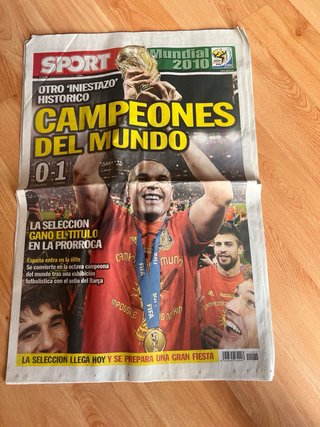 Periódicos del Mundial CAMPEÓN España 2010