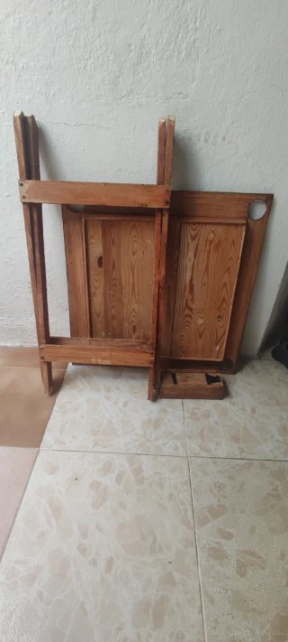 Mesa de dominó plegable de madera