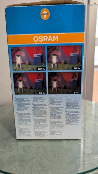 Lámpara Camping Osram Plata Transparente