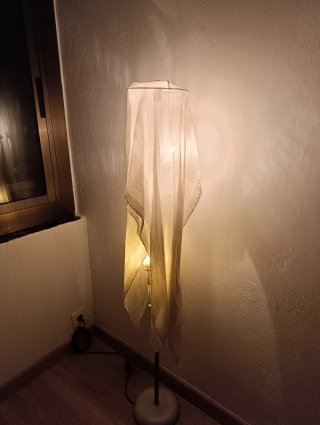 Lámpara de pie Ikea vintage tela