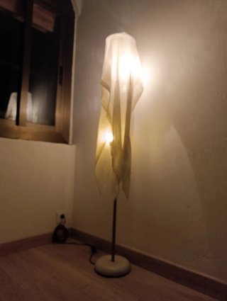 Lámpara de pie Ikea vintage tela