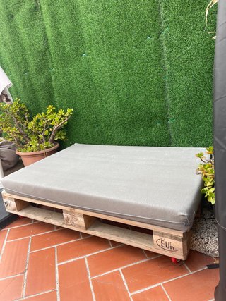 Base Sofá Palets Exterior 5 uds (3 con ruedas)