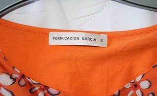 Blusón PURIFICACIÓN GARCÍA. Naranja