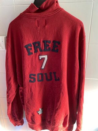 Felpa Island Port Uomo Zip Rossa L