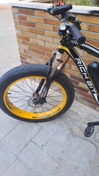 Bicicleta Eléctrica Fat Bike Negra