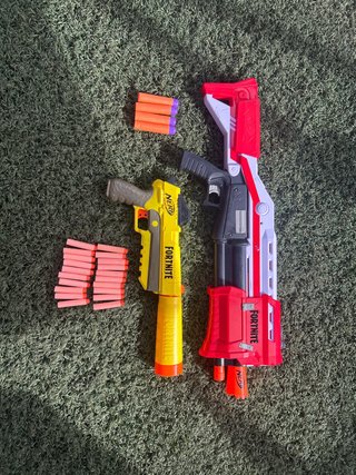 Nerf Fortnite Escopeta y Pistola + Balas
