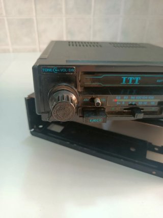 Autoradio Vintage ITT Non Testata Con Plancia