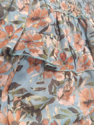 Falda Luz volantes floral